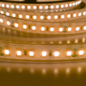 Striscia LED 24V DC - Monocolore - 18W/m - 12mm - IP67 - 5 metri - 120LED/m