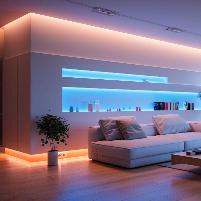 Striscia LED 48V DC - RGB + CCT - 15W/m - 12mm - IP20 - 20 metri - 90LED/m