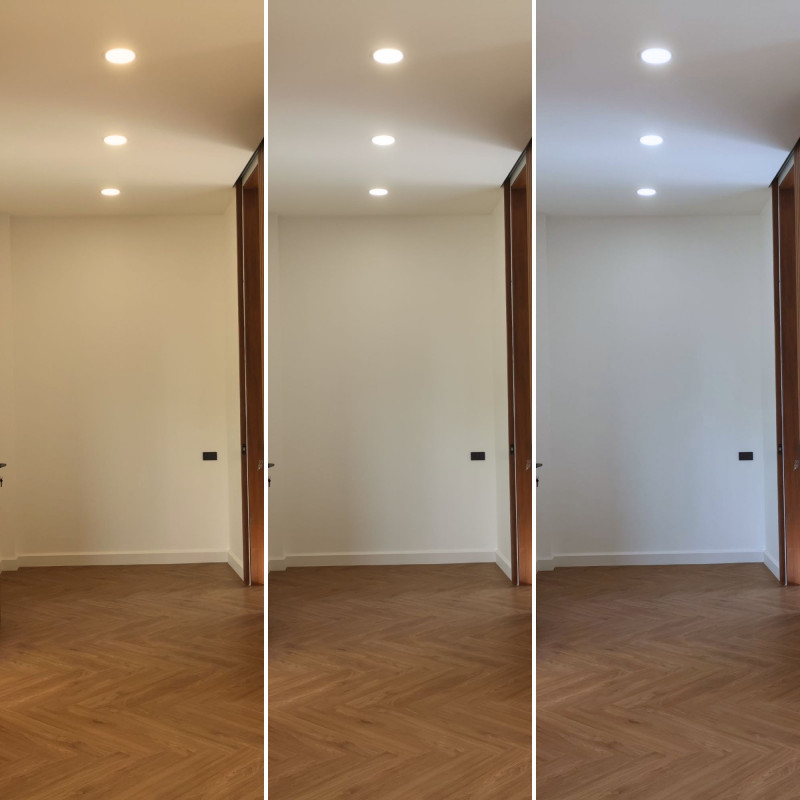 Downlight LED ultra slim 12W - CCT - Taglio Ø 155mm - 3 colori