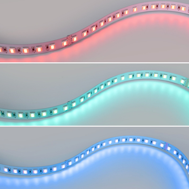 Striscia LED 48V DC - RGB + CCT - 15W/m - 12 mm - IP20 - 10 metri - 90LED/m Striscia LED 48V DC - RGB + CCT - 15W/m - 12 mm - IP20 - 10 metri - 90LED/m