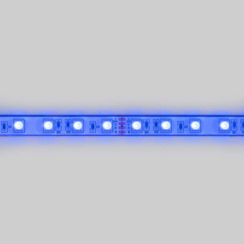 Striscia LED 24V DC a tenuta stagna - RGB - 14,4W/m - 12mm - IP68 - 10 metri - 60LED/m