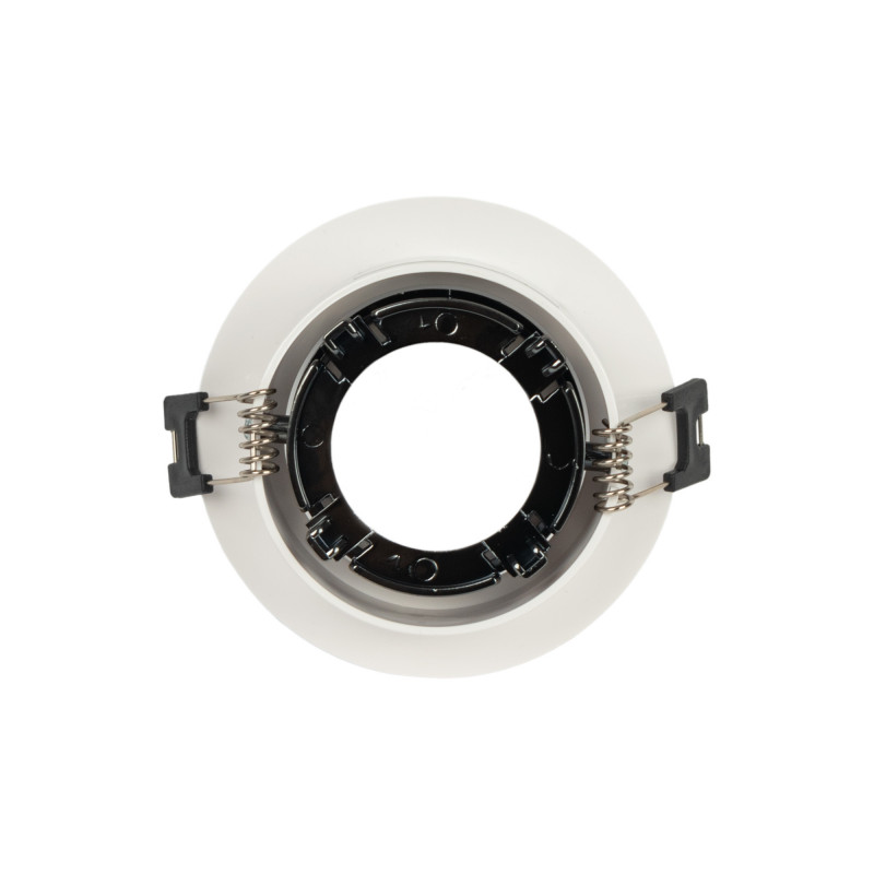 KIT Anello da incasso Ø90mm (bianco/grigio) + Lampadina GU10 5,4W + Portalampada