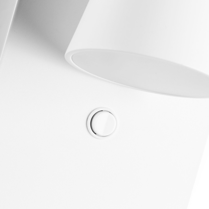lampada da parete con porta USB "BASKOP W" - 6W - Base di ricarica wireless