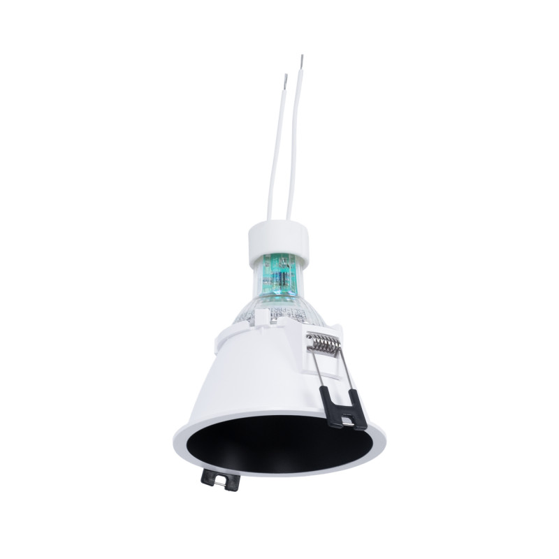 KIT Anello da incasso Ø93mm (nero) + Lampadina GU10 5,4W + Portalampada KIT Anello da incasso Ø93mm (nero) + Lampadina GU10 5,4W + Portalampada