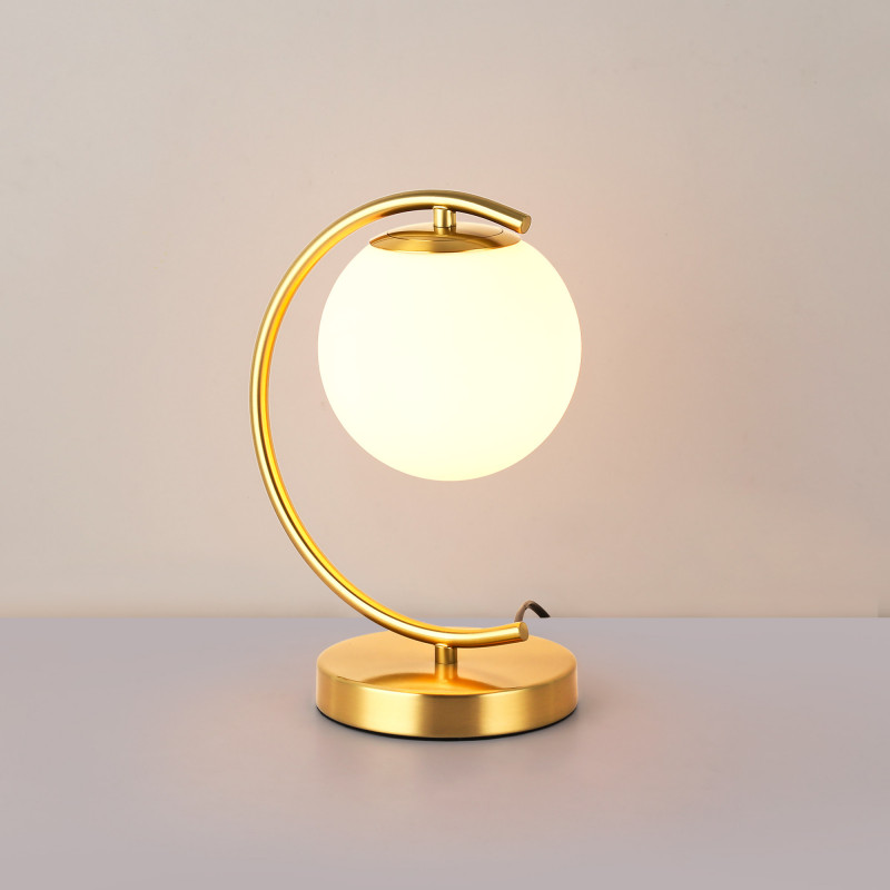 Lampada da tavolo a sfera di cristallo "San" | lampade da tavolo design