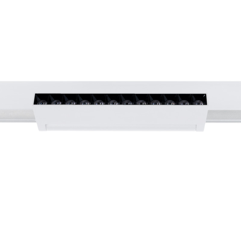 Faretto lineare orientabile per guida magnetica 48V- 12W - 4000K - Chip OSRAM - UGR18 - Bianco | illuminazione a binario design