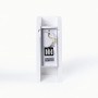 Applique da parete in gesso "Line" - 1 x E14 | applique da interno