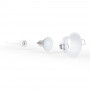KIT Faretto da incasso fisso Ø82mm (bianco) + Lampadina GU10 5,4W + Portalampada | faretti da incasso LED