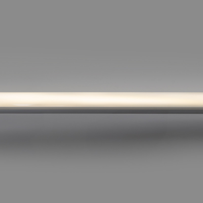 Profilo in alluminio per striscia LED ≤ 13 mm - Superficie - ø 28 mm - 2 metri