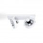 Doppio faretto da soffitto orientabile "IRIS" + 2 lampadine AR111 GU10