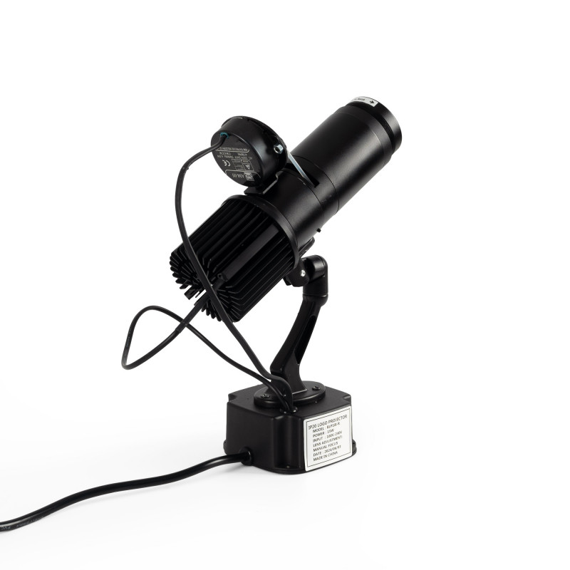 Proiettore di logo LED GOBO rotante 15W - Interno - Ottica 20° - IP20 Proiettore di logo LED GOBO rotante 15W - Interno - Ottica 20° - IP20