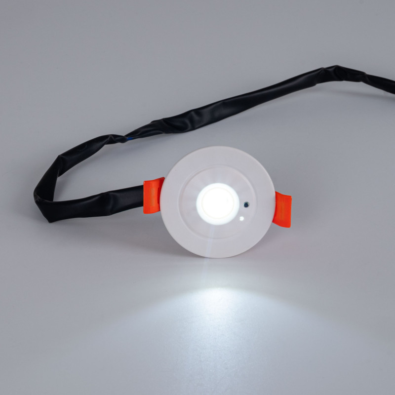 3W LED Downlight / Luce di emergenza: illuminazione e sicurezza in un unico prodotto