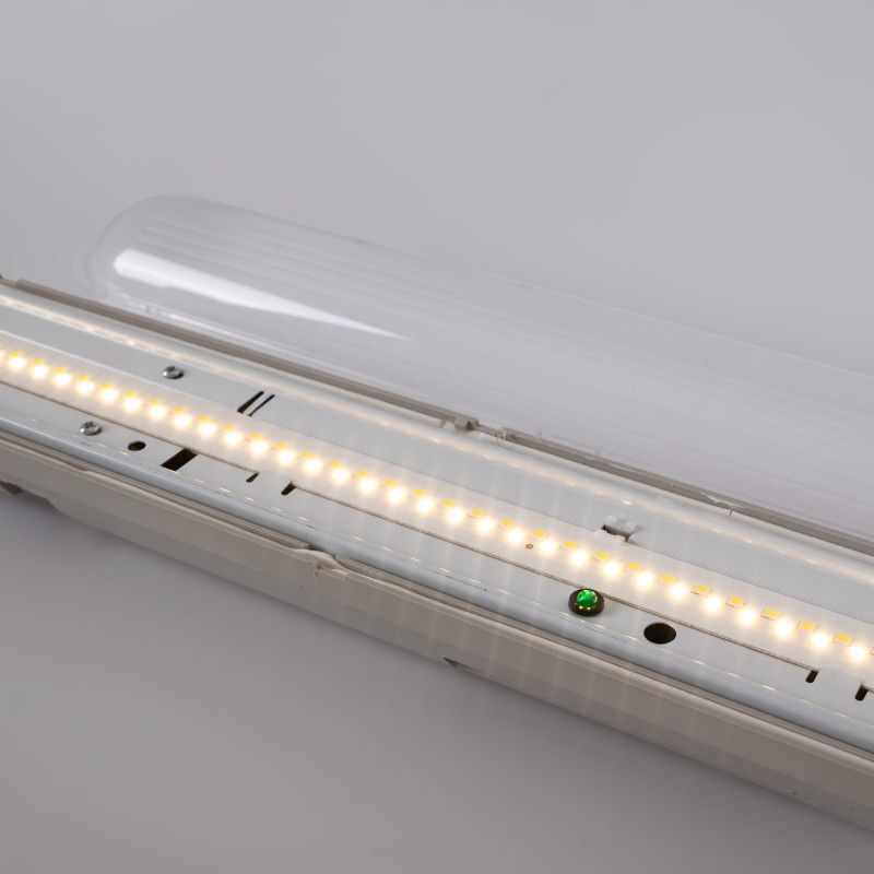 Plafoniera stagna LED/ Luce di emergenza - CCT - 120cm - Collegabile - 40W - IP65