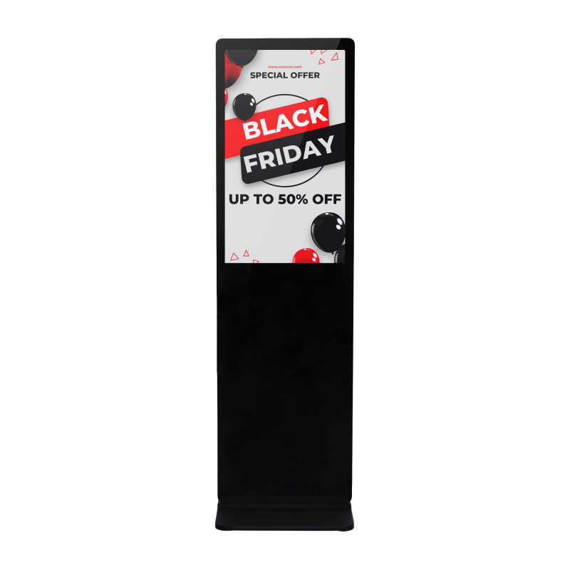 Totem pubblicitario per interni LCD 32" Full HD - Touch - Android - 4GB + 32GB