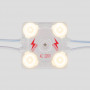 Modulo LED quadrato per segnaletica - 3,6W - 220V AC - IP65 - 165º - 4000K