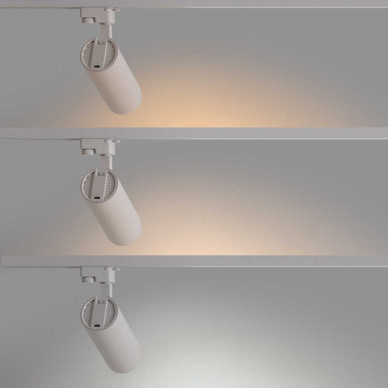 Faretto LED a binario monofase 20W - CCT - CRI 90 - 1800 lm