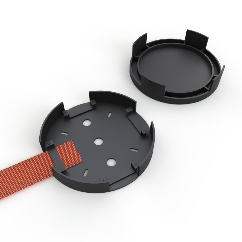 Rosone centrale a superficie per la lampada "Axia" Rosone centrale a superficie per la lampada "Axia"