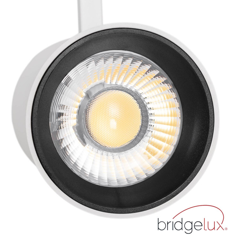 Proiettore LED architetturale trifase a binario CCT - 40W - CRI 90 - Driver KGP