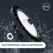 Campana LED industriale UFO 150W - CCT - 170lm/W - Driver LIFUD - IP65 - 5 anni di garanzia