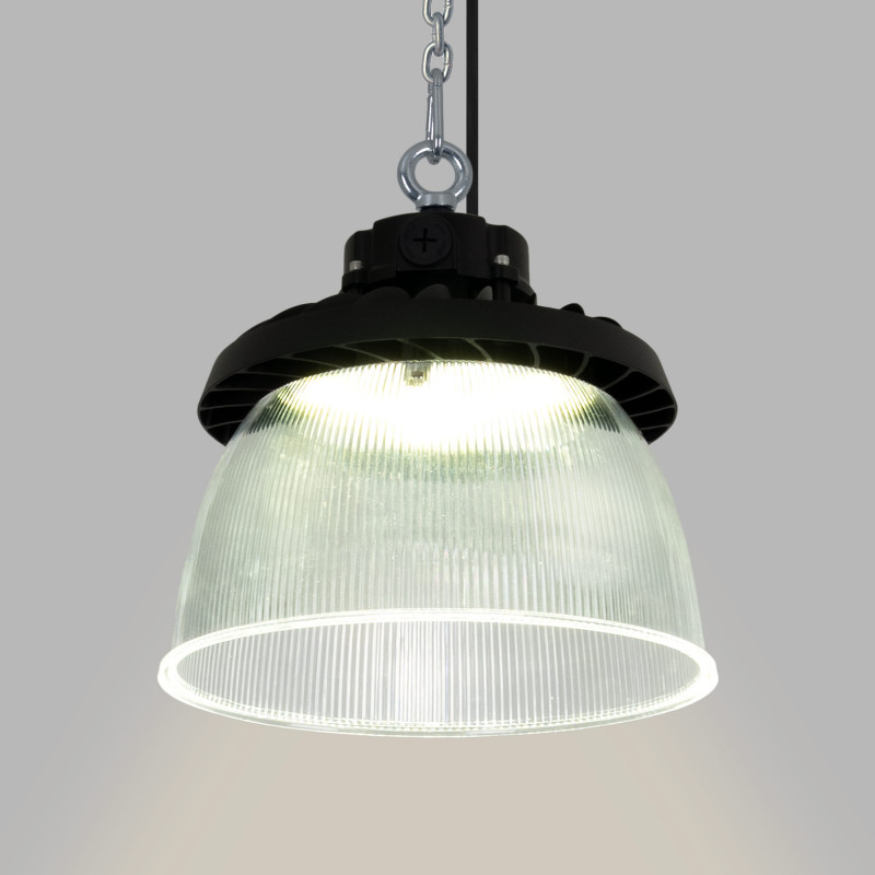 Diffusore in policarbonato per campana LED industriale B8155-150W - B8150-150 - Angolo 90°