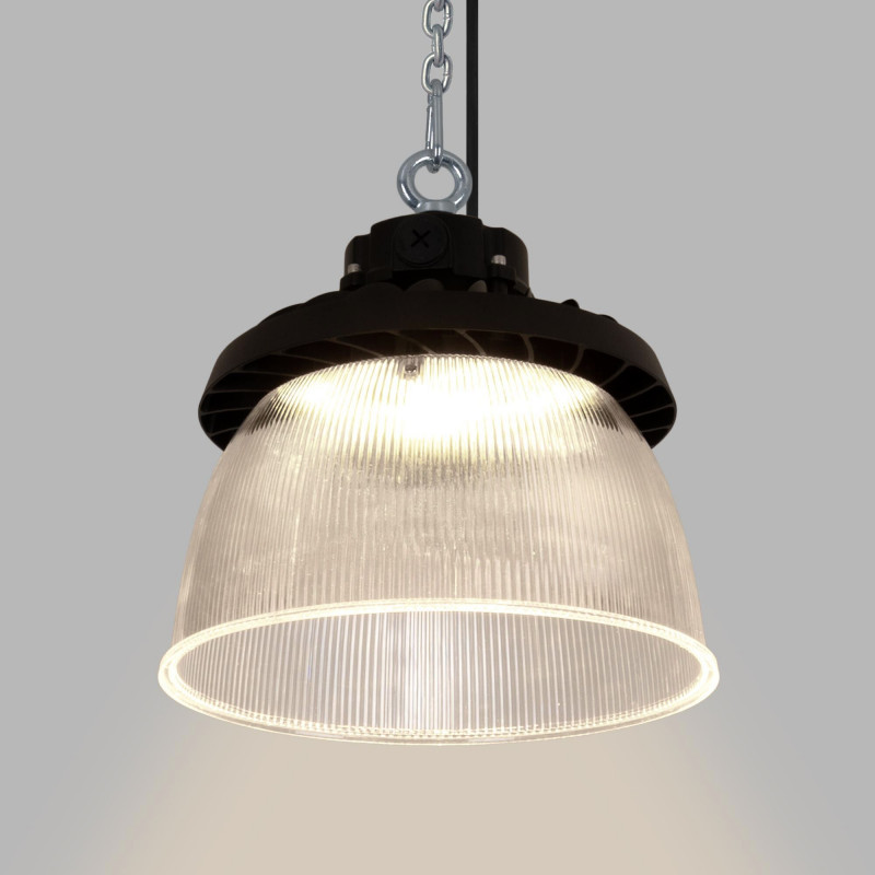 Diffusore in policarbonato per campana LED industriale B8155-150W - B8150-150 - Angolo 90°
