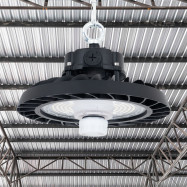 Campana LED industriale UFO 150W - CCT - Con sensore di movimento - 170lm/W - Driver LIFUD - IP65 - 5 anni di garanzia