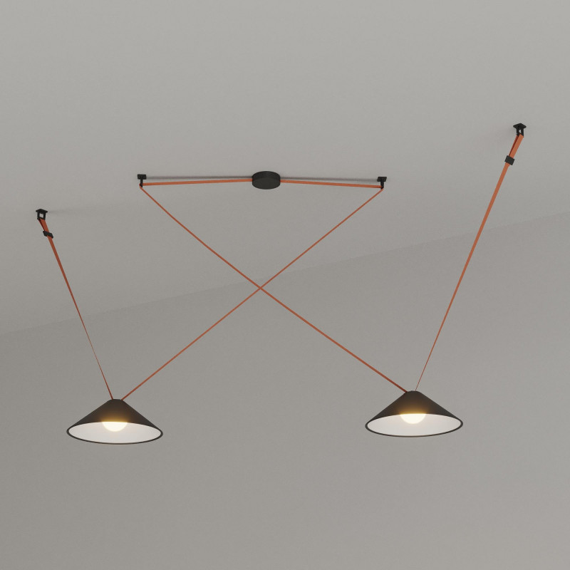Lampada configurabile "Axia 2" - KIT 2 lampade piatto 12W + nastro tessile conduttivo + accessori