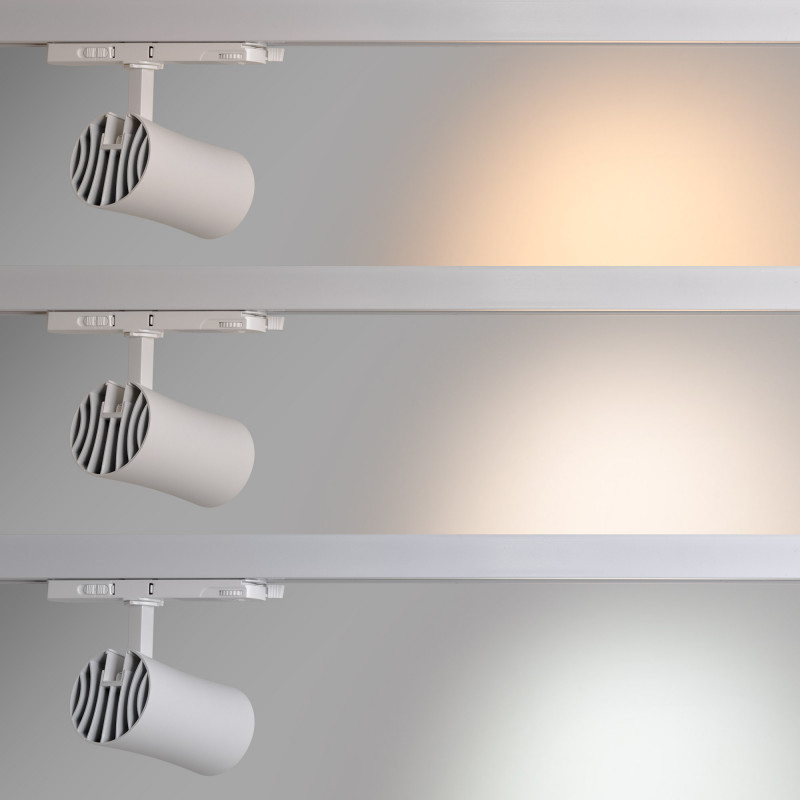 Faretto LED architettonico a binario trifase - CCT - 20W - CRI 90 - Driver KGP Faretto LED architettonico a binario trifase - CCT - 20W - CRI 90 - Driver KGP