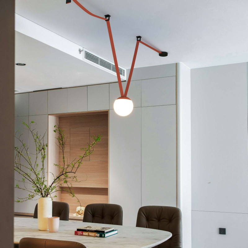 Lampada configurabile "Axia 4" - KIT lampada a sfera 12W + nastro tessile conduttivo + accessori Lampada configurabile "Axia 4" - KIT lampada a sfera 12W + nastro tessile conduttivo + accessori