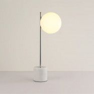 Lampada da tavolo a sfera di cristallo "LICRU" - E27 - Ø 15cm