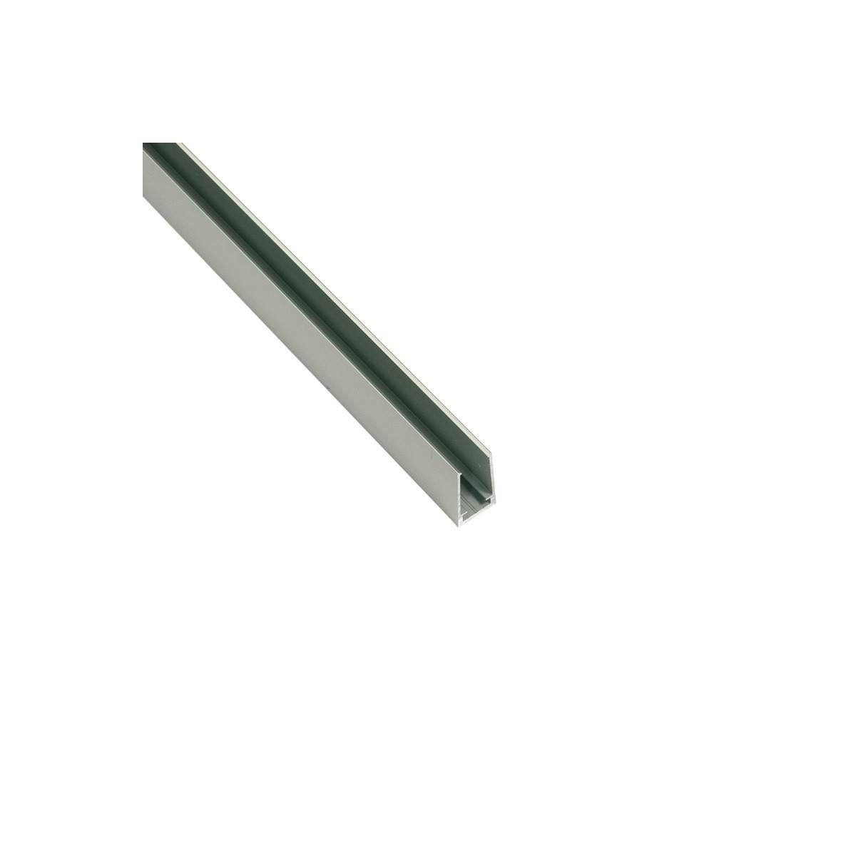 Profilo in alluminio 25x14mm per guaine in silicone - 2 metri