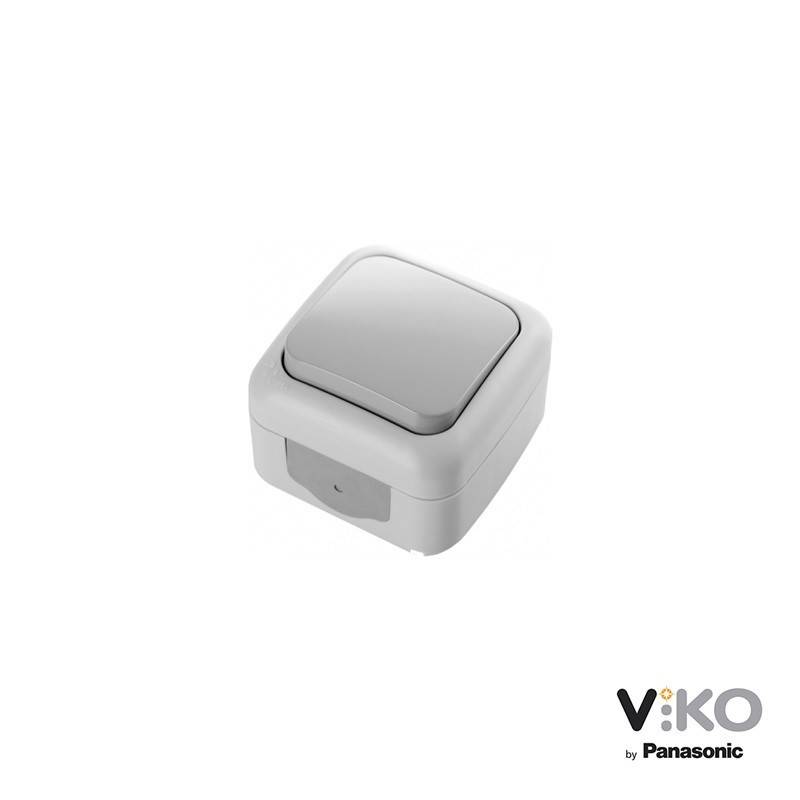 Acquista l'interruttore VIKO by Panasonic 10A 250V IP54 per uso esterno