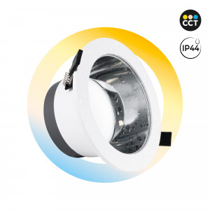 Faretto LED IP44 potenza regolabile 10W/15W/20W - CCT - 100lm/W - Taglio Ø 150mm