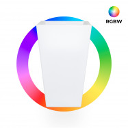 Vaso quadrato LED RGBW -...