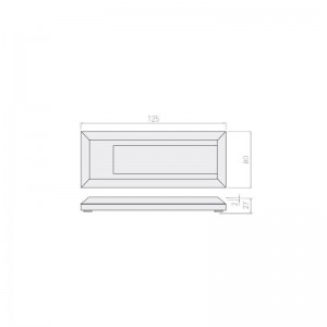 Faretto da incasso LED rettangolare - 1W