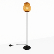 Lampada da terra in vimini...