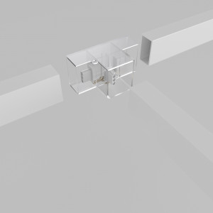 Connettore a T per illuminazione lineare - 2,2 cm