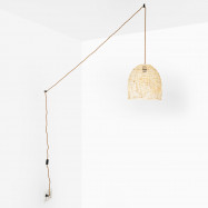 Wandlamp van wicker "NORMA"...