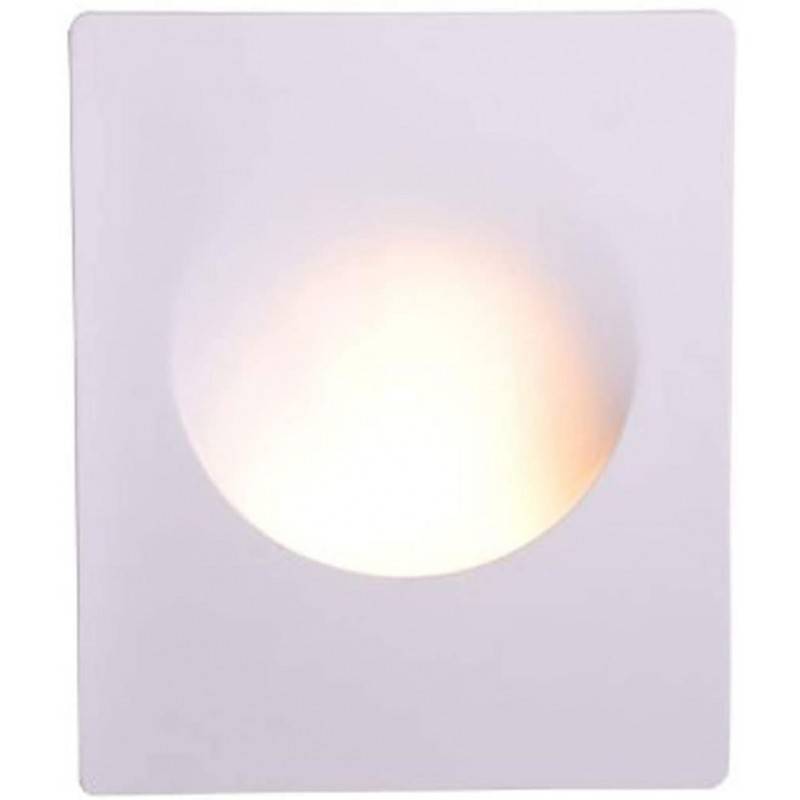 MELON 2" GU10 trimless inbouw wandlamp van gips "MELON 2".