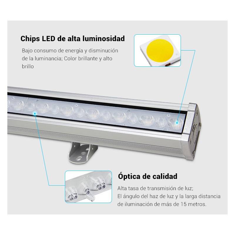 LED Wall Washer RGB+CCT 48W RF/WiFi-bediening | Mi Light