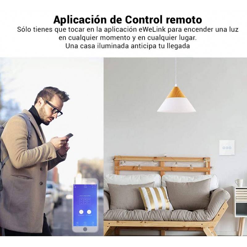 SONOFF TOUCH WiFi / SmartHome dubbele aanraakschakelaar SONOFF TOUCH WiFi / SmartHome dubbele aanraakschakelaar
