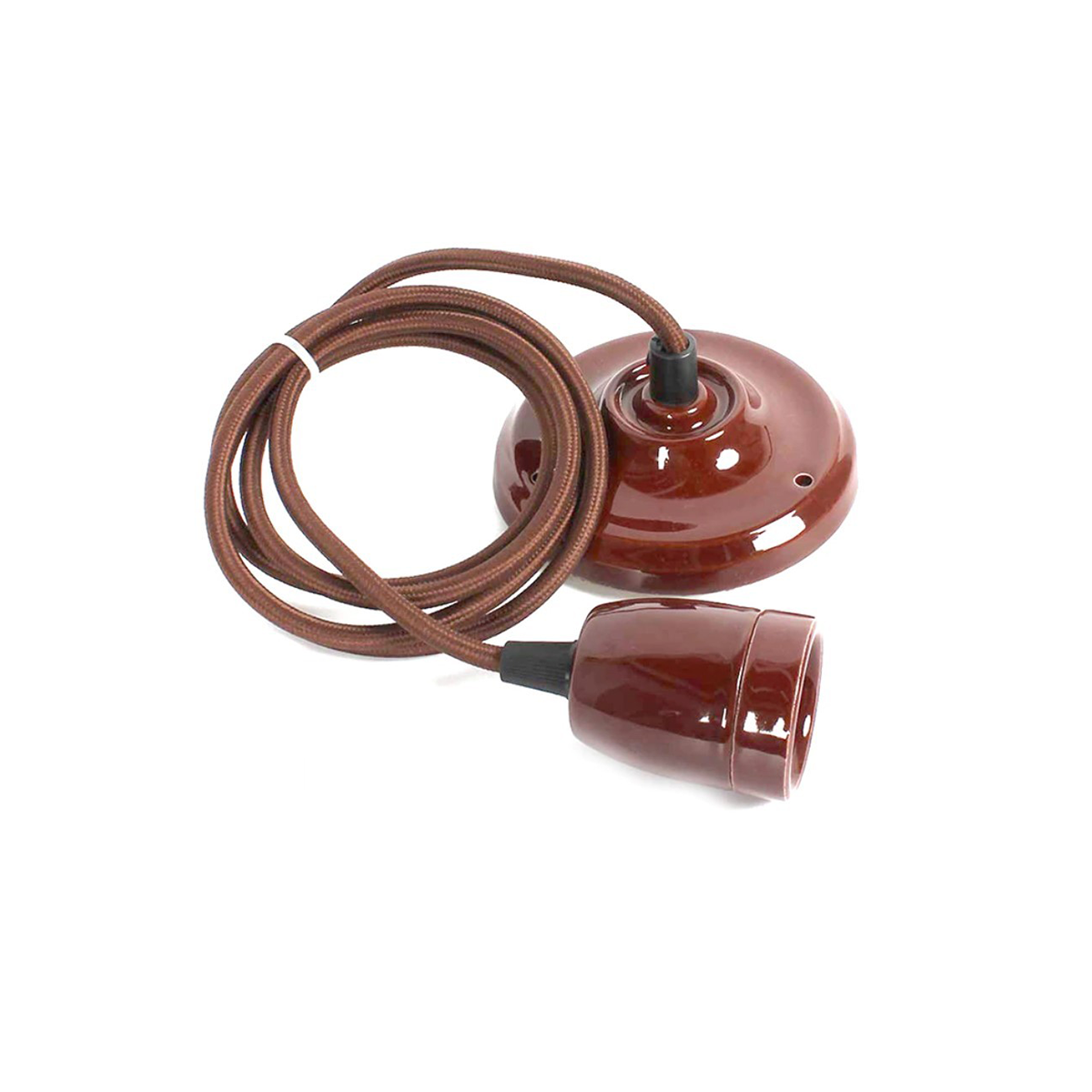 Bruine hanglamp houder