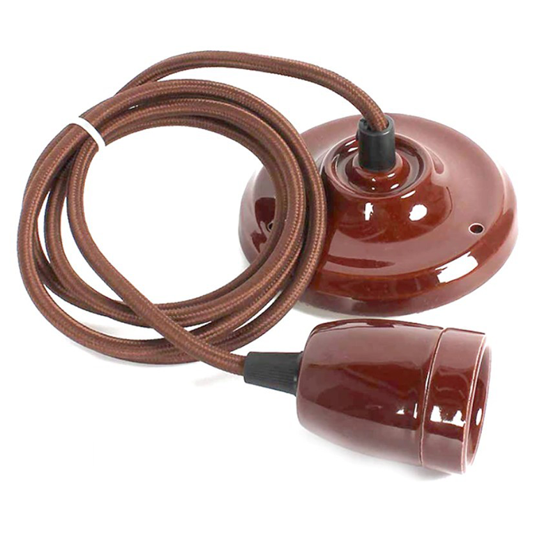 Bruine hanglamp houder