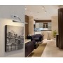 Verchroomde wandlamp voor schilderijverlichting