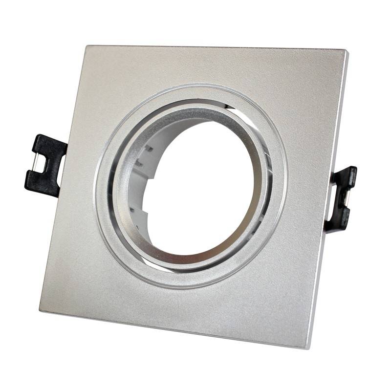 Inbouw downlight ringen vierkant kantelbaar GU10, MR16