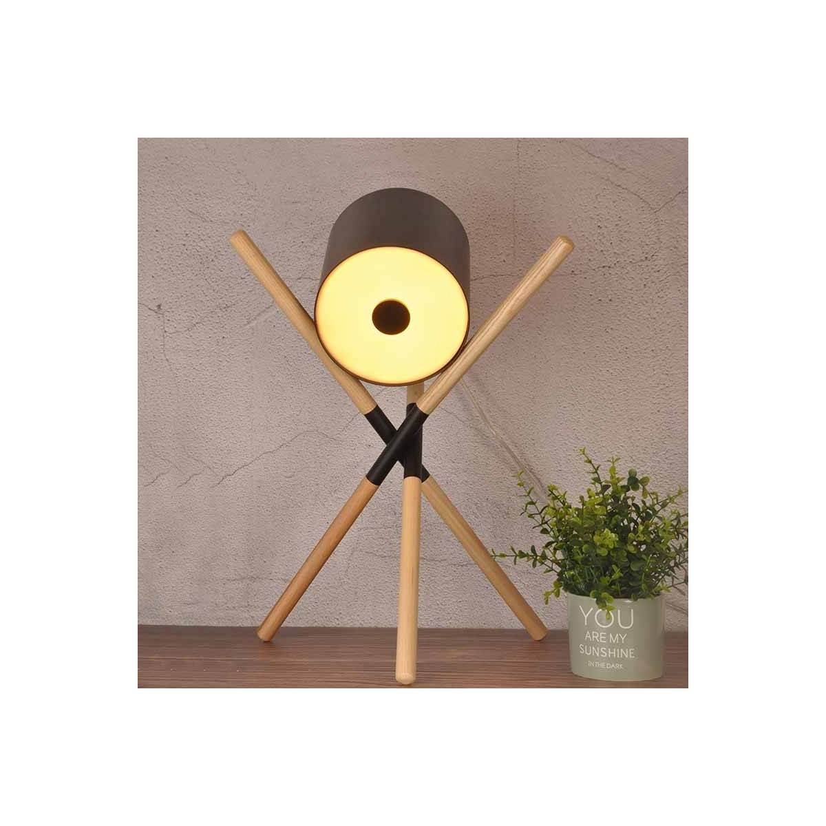 houten tafellamp
