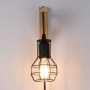 Houten kooi-wandlamp "MICA".