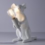 Tafellamp "MOUSE" van hars met muis.