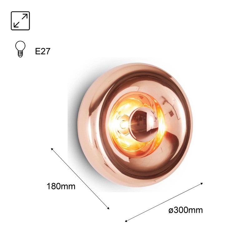Wandlamp "LIPS" geïnspireerd op het ontwerp van Tom Dixon