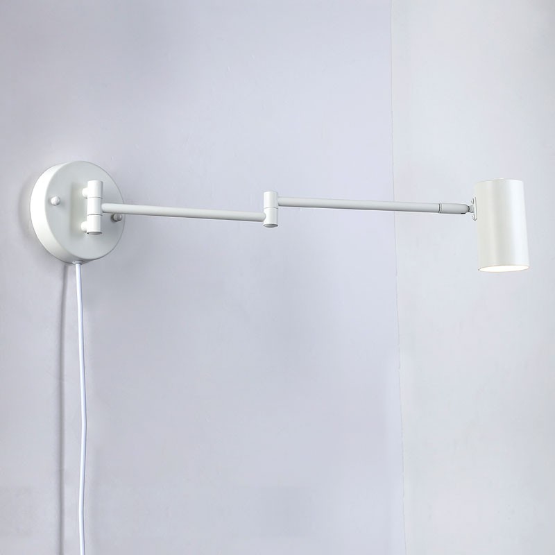 Knikarmwandlamp "LISA" Wit - 40W - IP20, G45 fitting